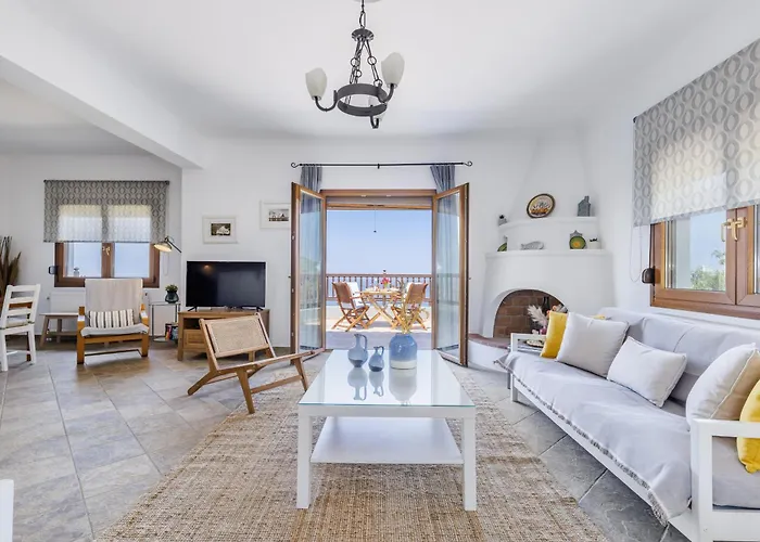 Margini, Private Pool & Sea View 스코펠로스 타운